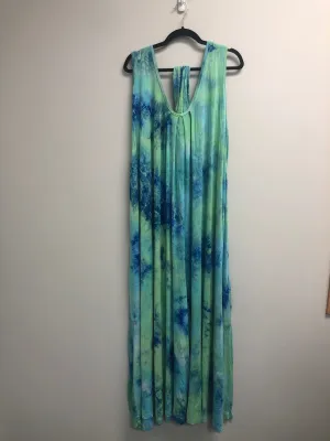 Outlet 6786 - Latched Mama The Momper® Sleeveless Maxi Nursing Momper - Rising Tide - Plus