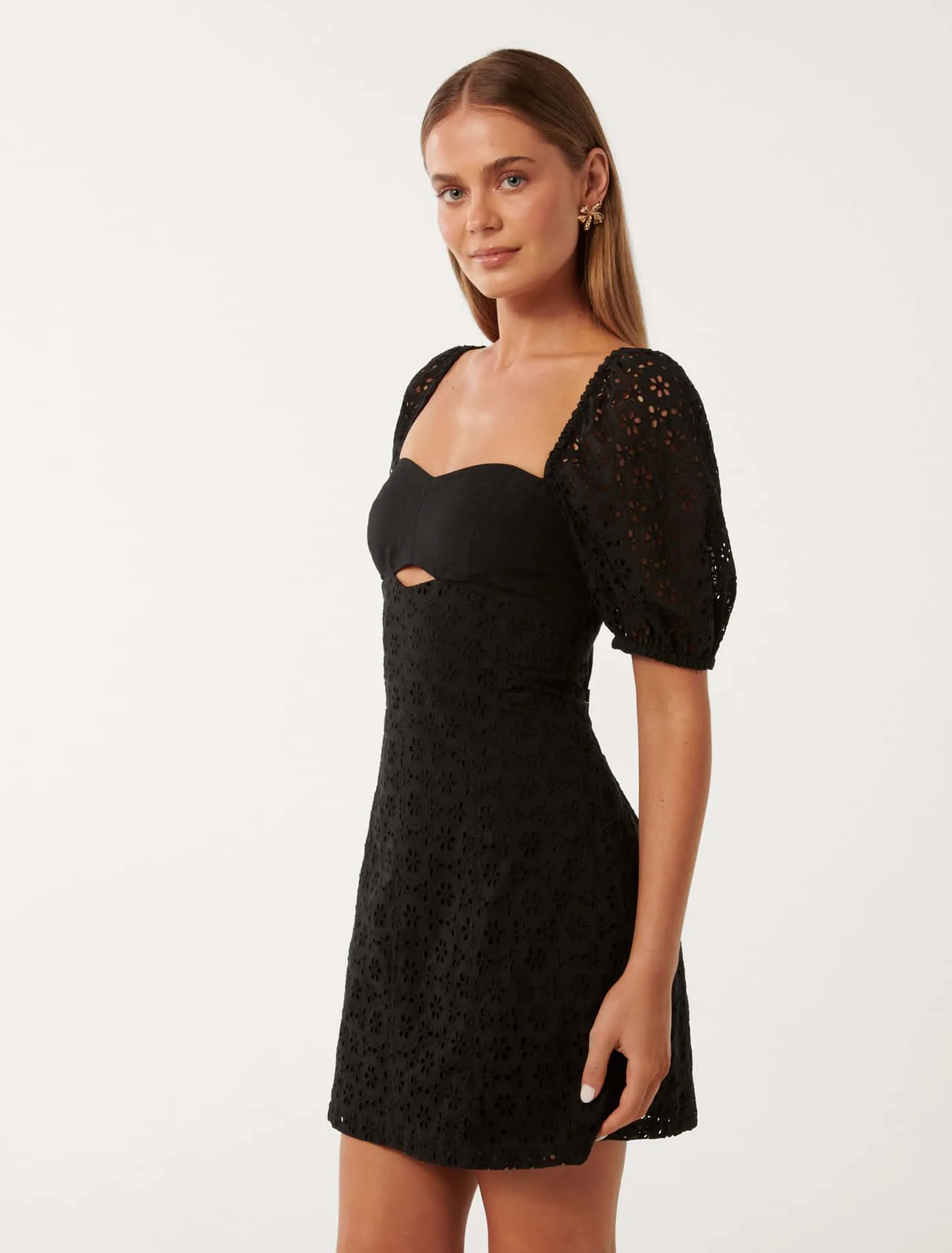 Paige Broderie Mini Dress