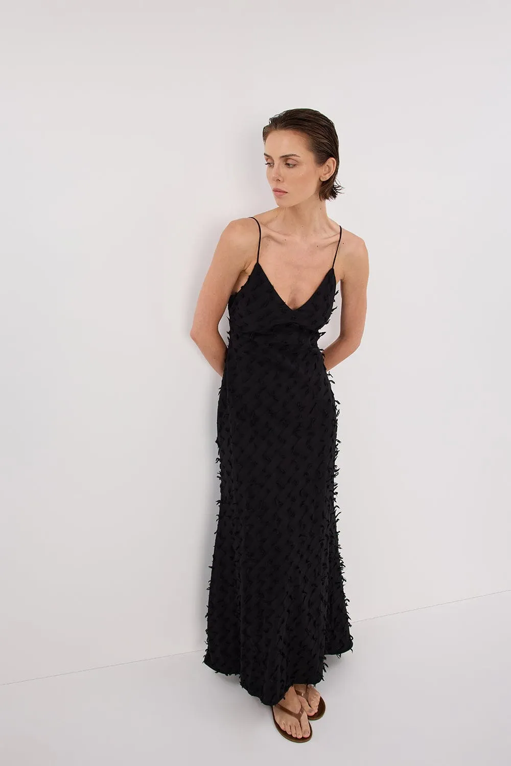PALOMA BLACK BIAS SLIP DRESS