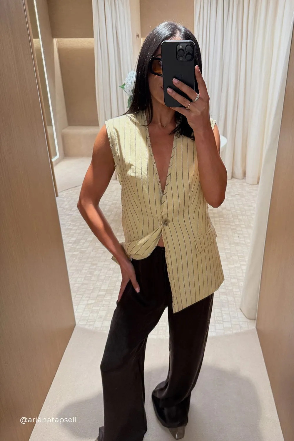 PERCY BITTER CHOC SILK PANT