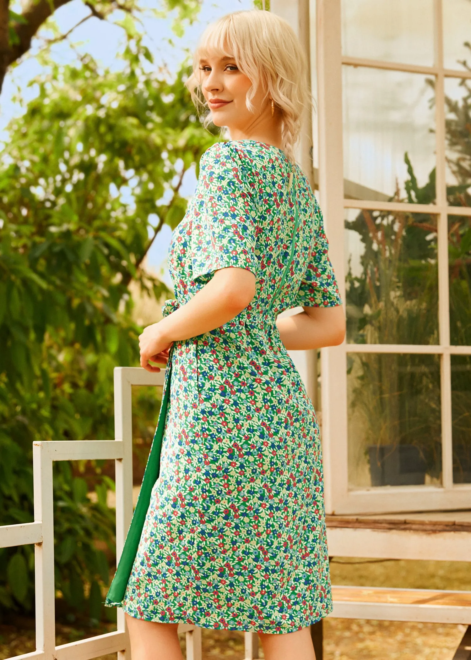 Petal & Promise Wrap Dress
