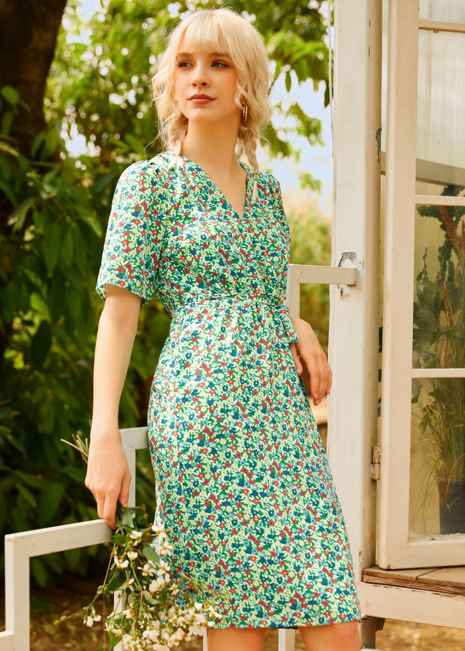 Petal & Promise Wrap Dress