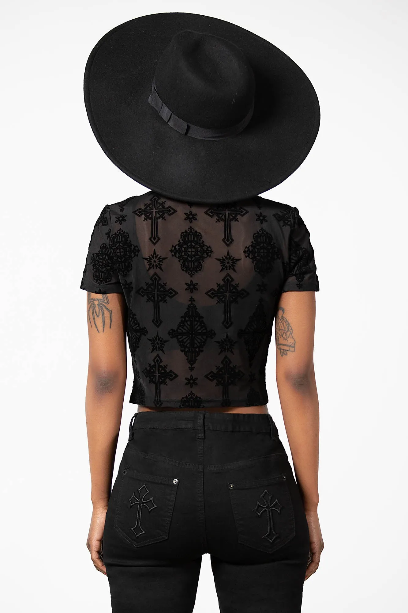 Petra Mesh Crop Top