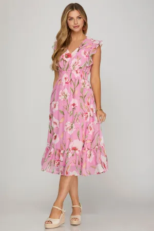 PRE-ORDER: English Courtyard Dress in Pink