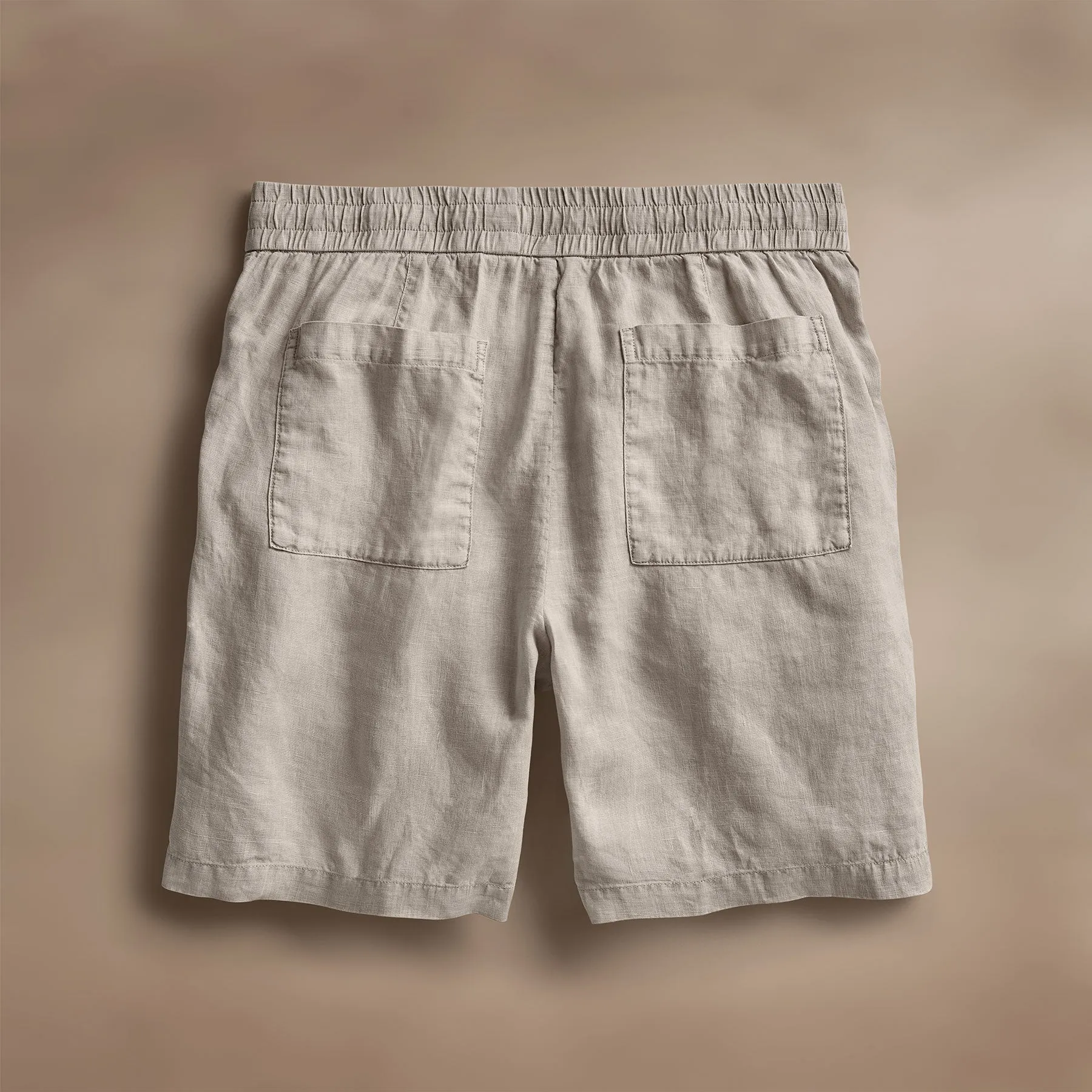 Relaxed Fit Linen Short - Salt Pigment