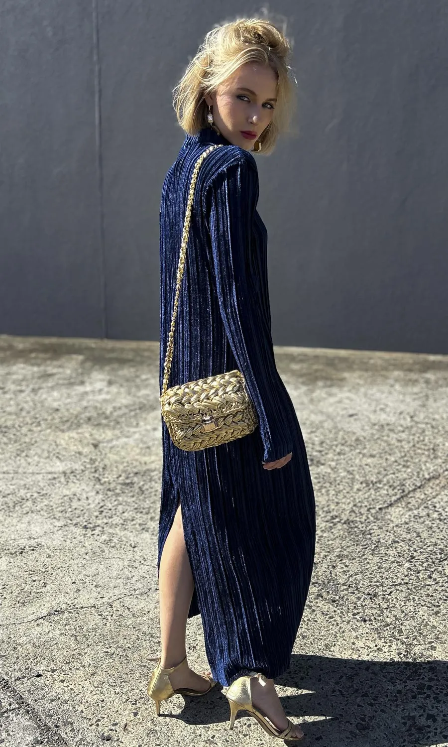 Sabina Musayev  Velvet Lattice Dress