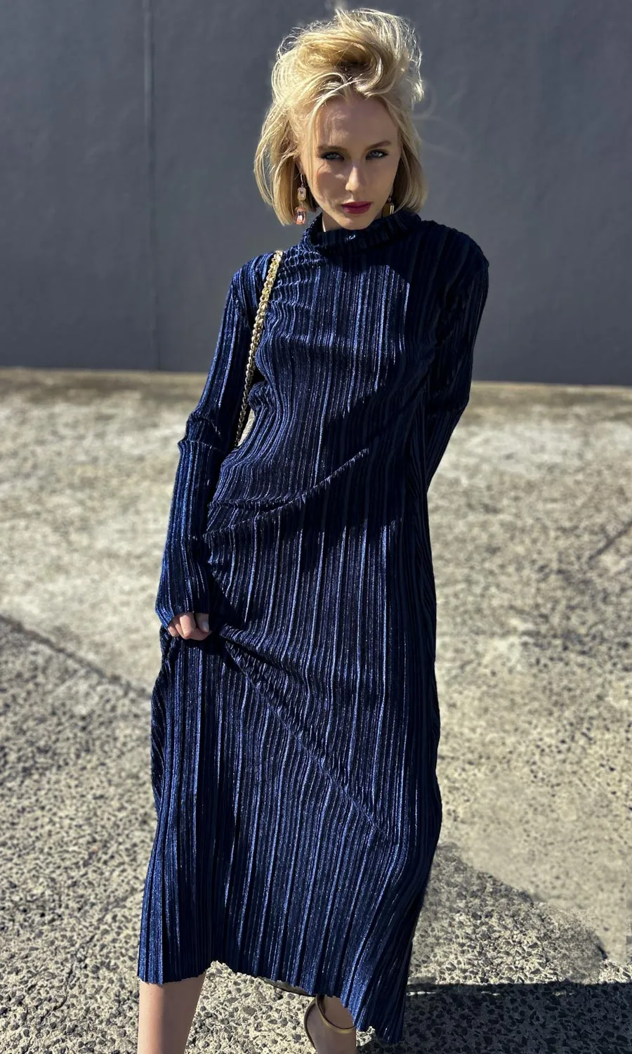 Sabina Musayev  Velvet Lattice Dress