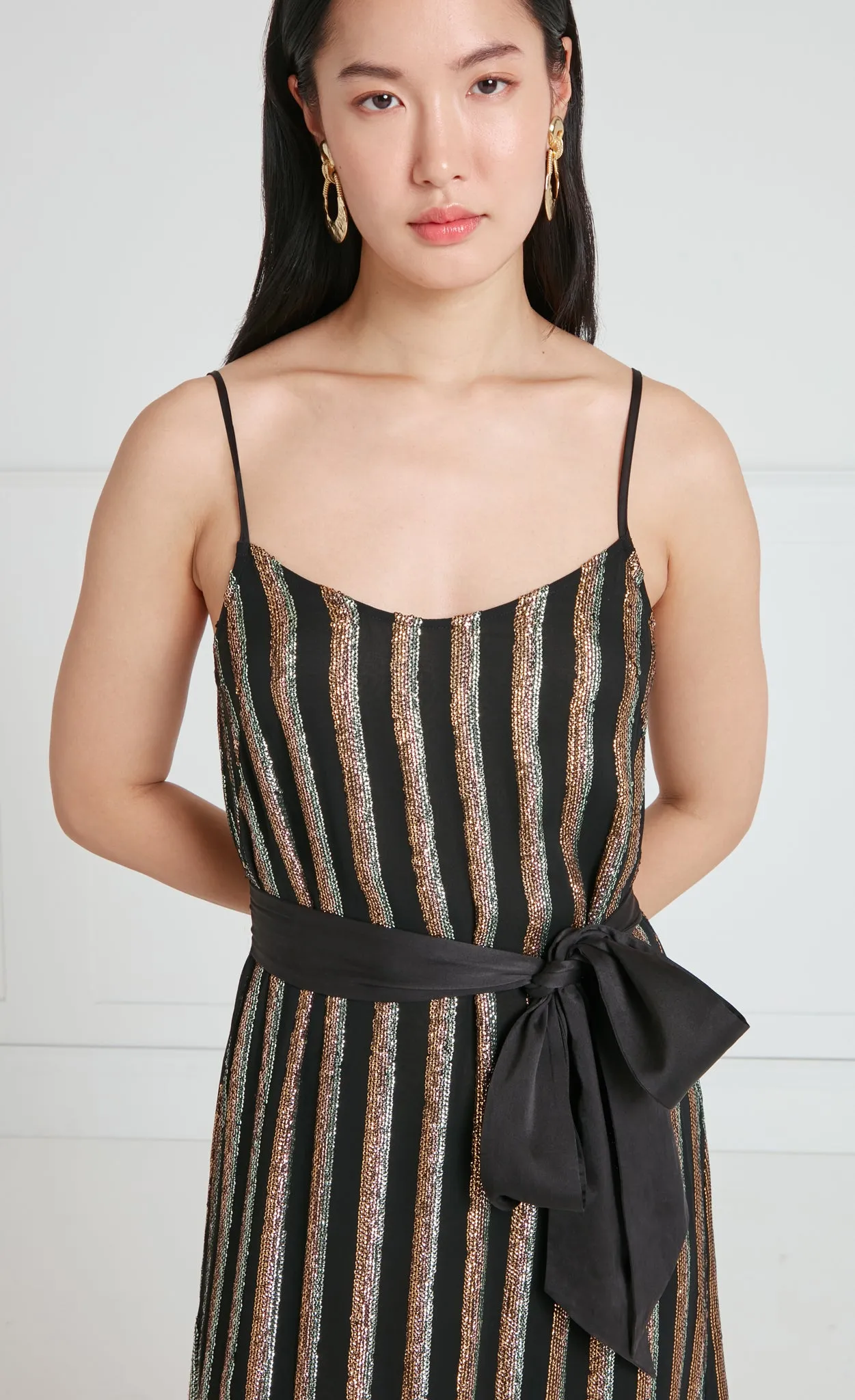 Selena Slip Dress - Black