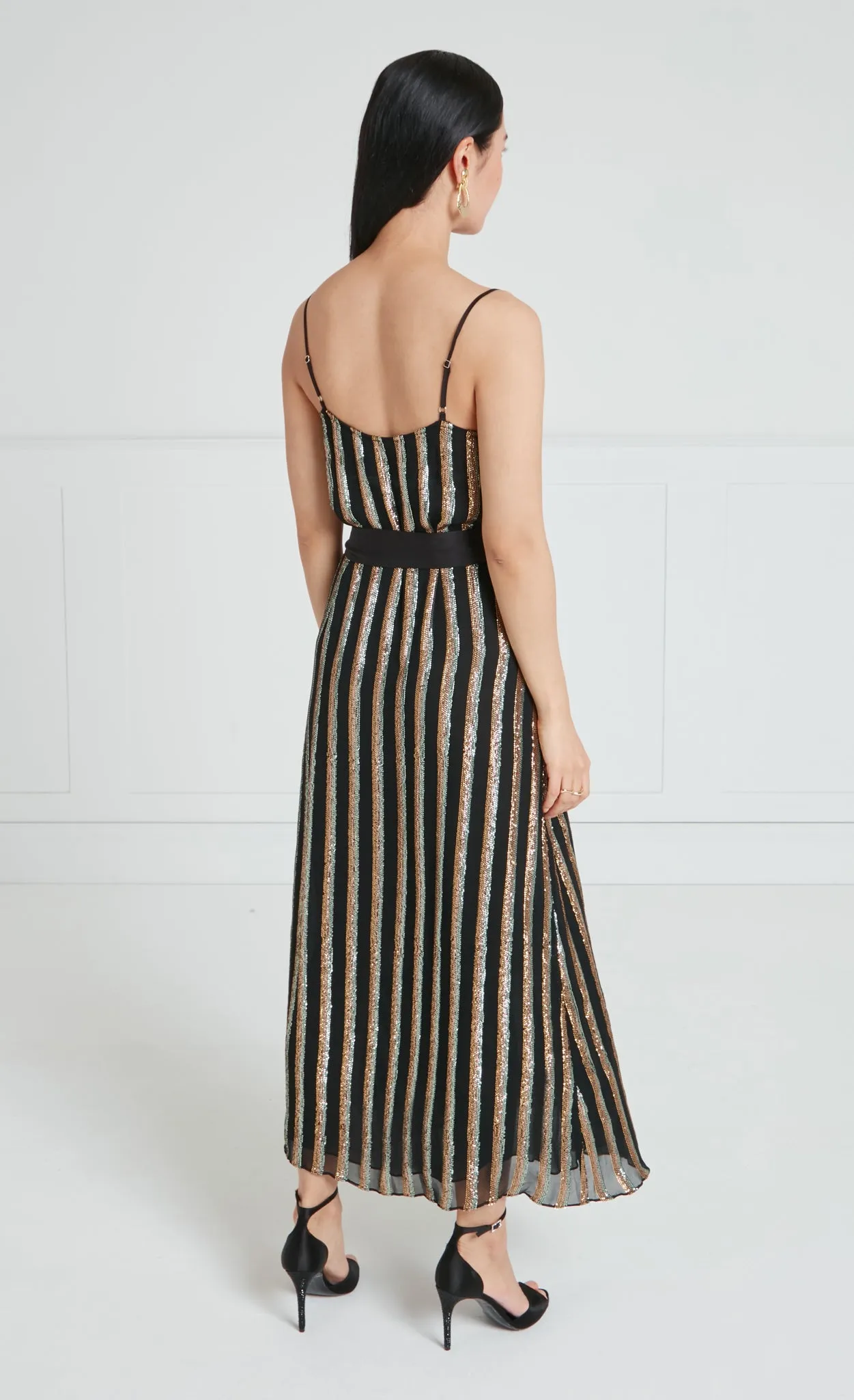 Selena Slip Dress - Black