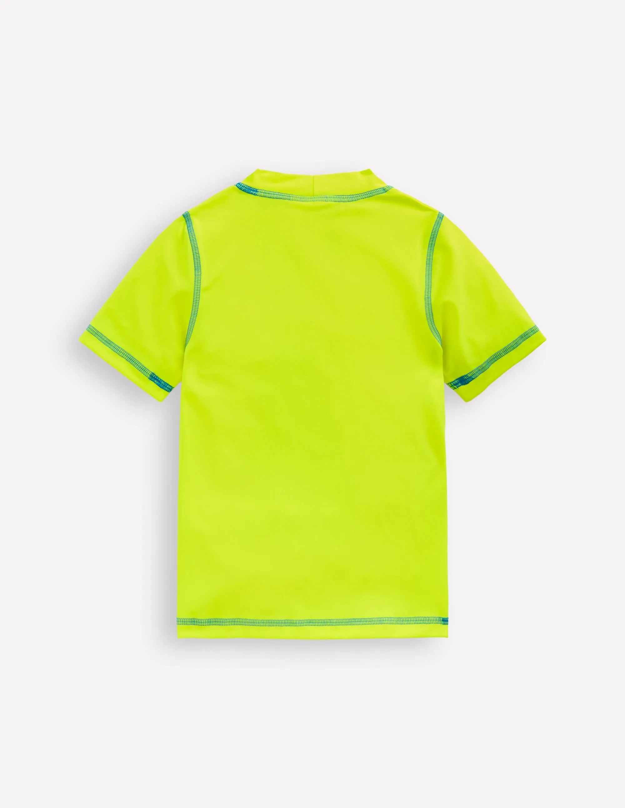 Short Sleeve Rash Vest-Acid Yellow