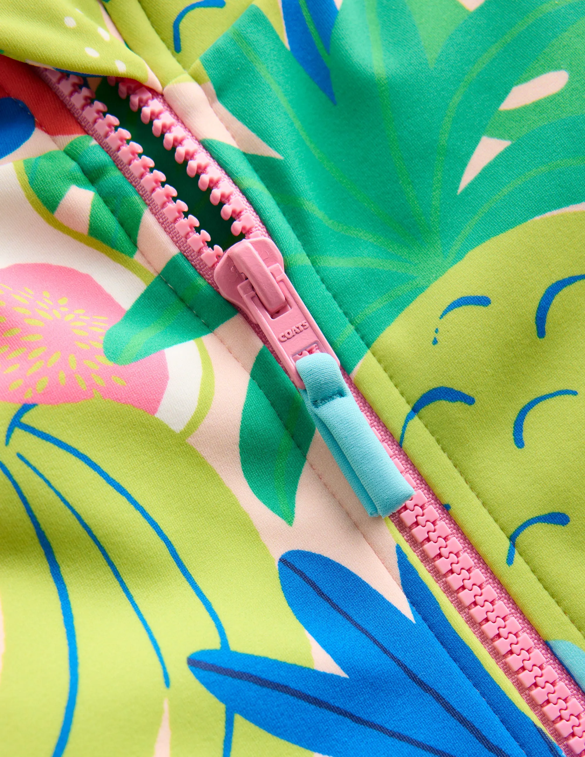 Short-sleeved Swimsuit-Multi Tropical Fruit