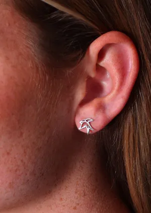 Silver Swallow Studs