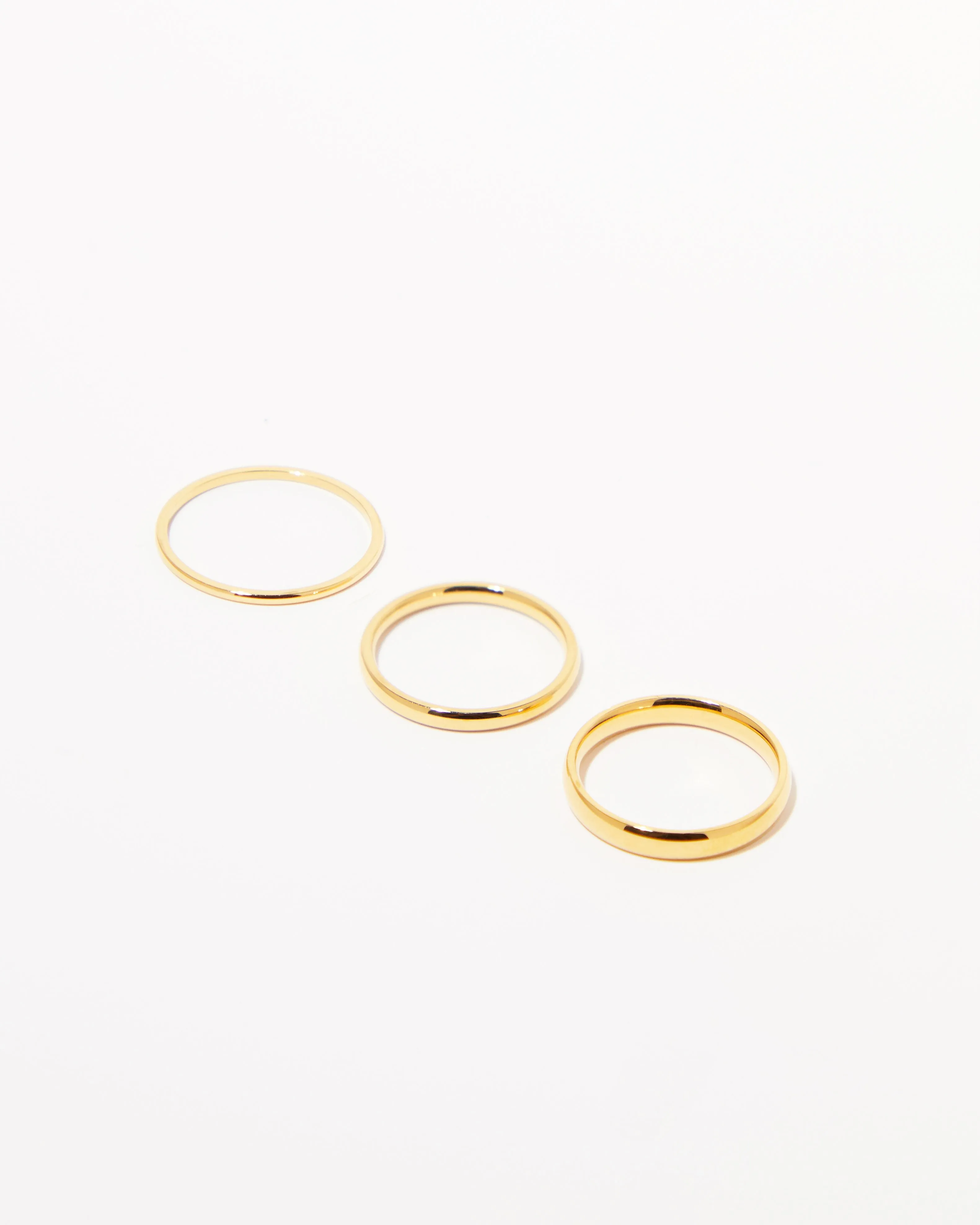 Simple Gold Ring Set