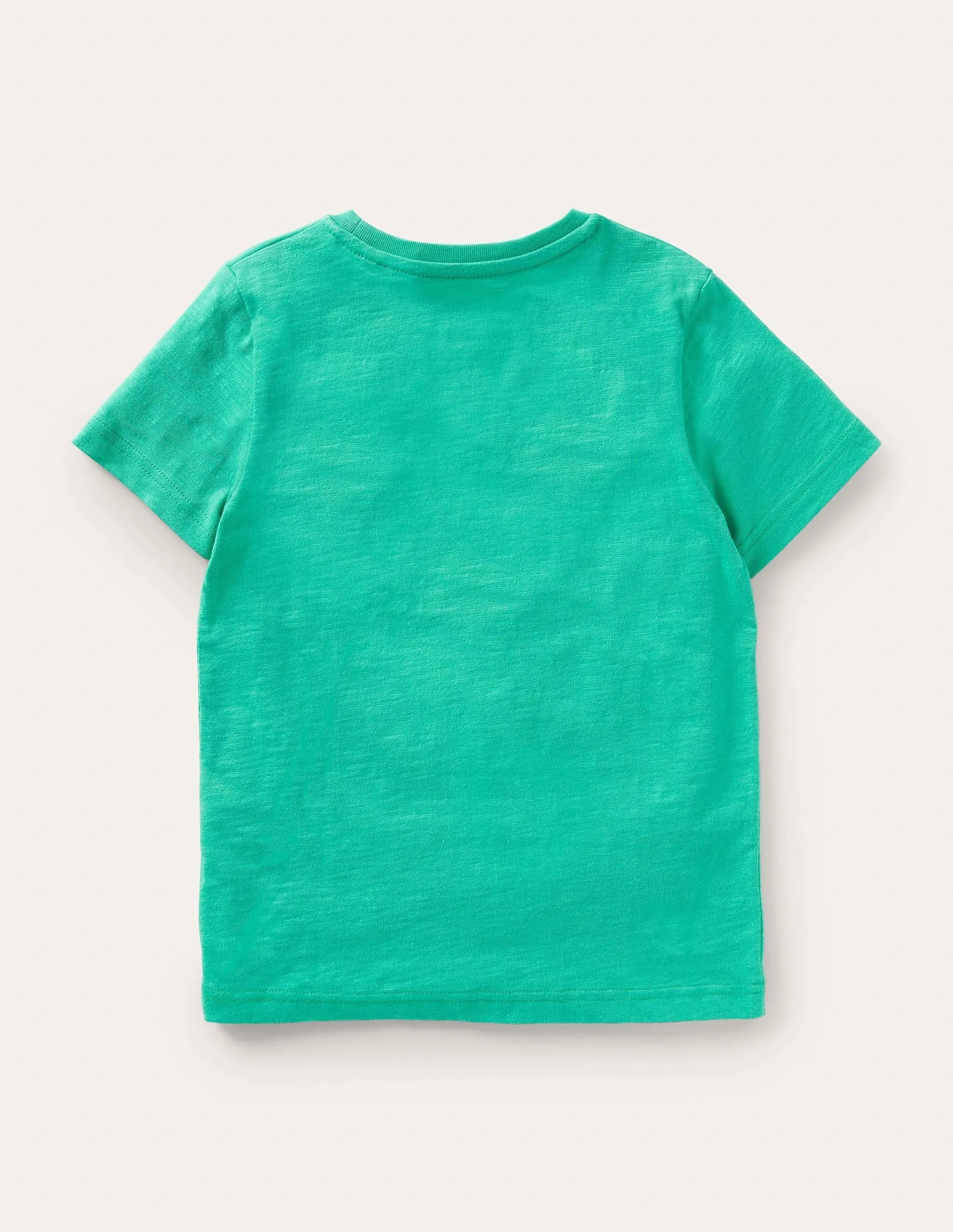 Slub Washed T-shirt-Tropical Green