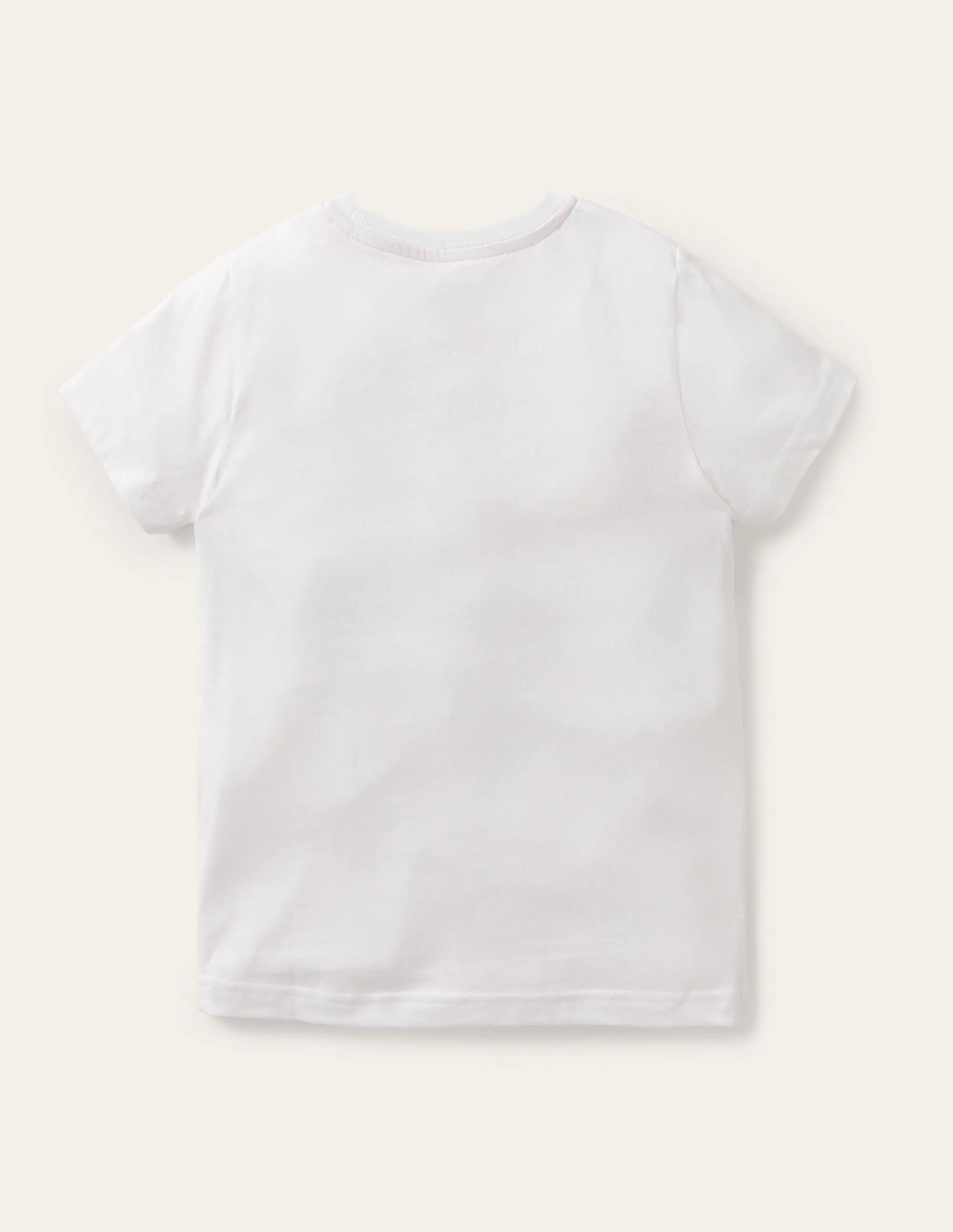 Slub Washed T-shirt-White