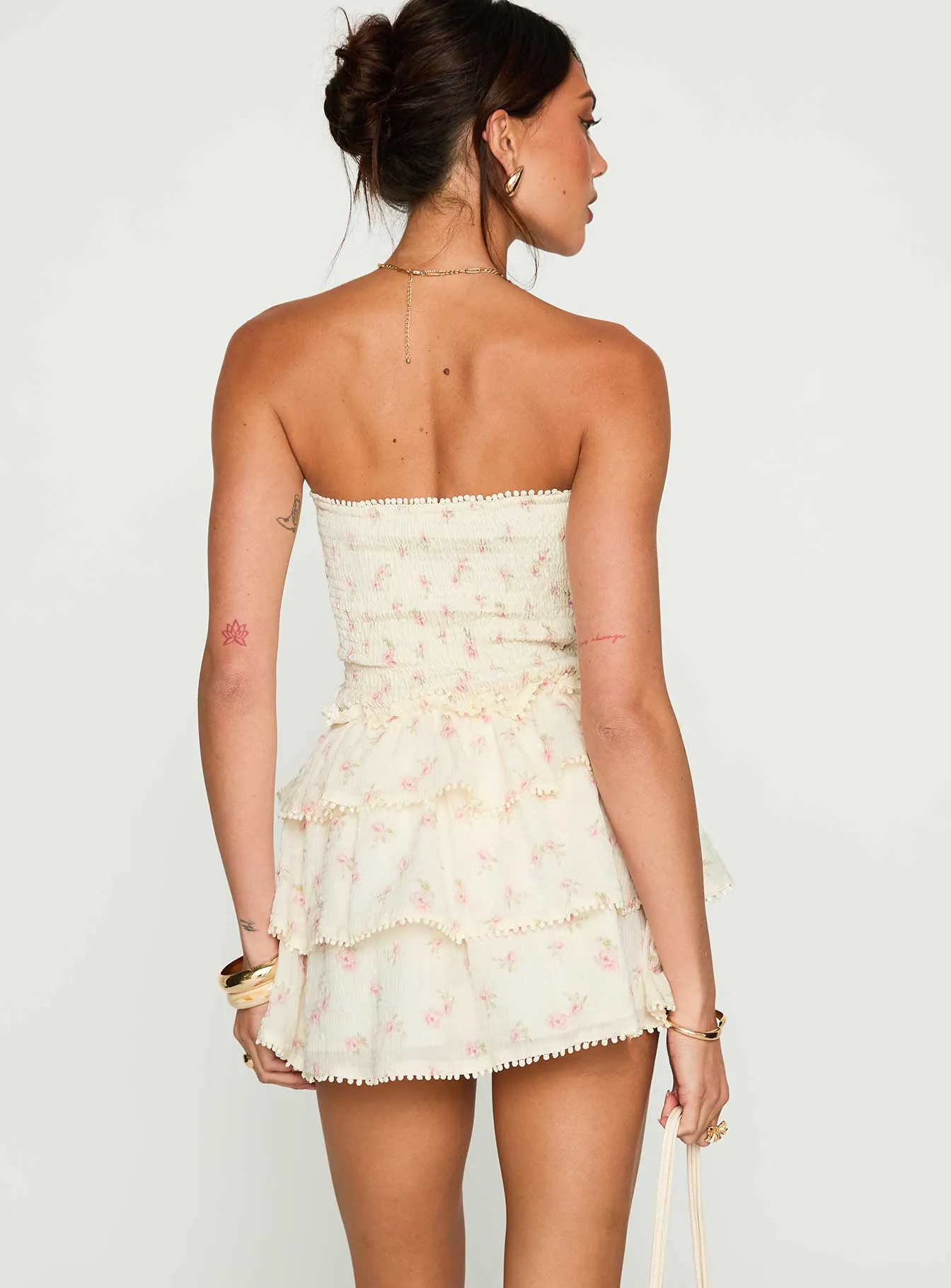 Sunkiss Frill Mini Dress Floral