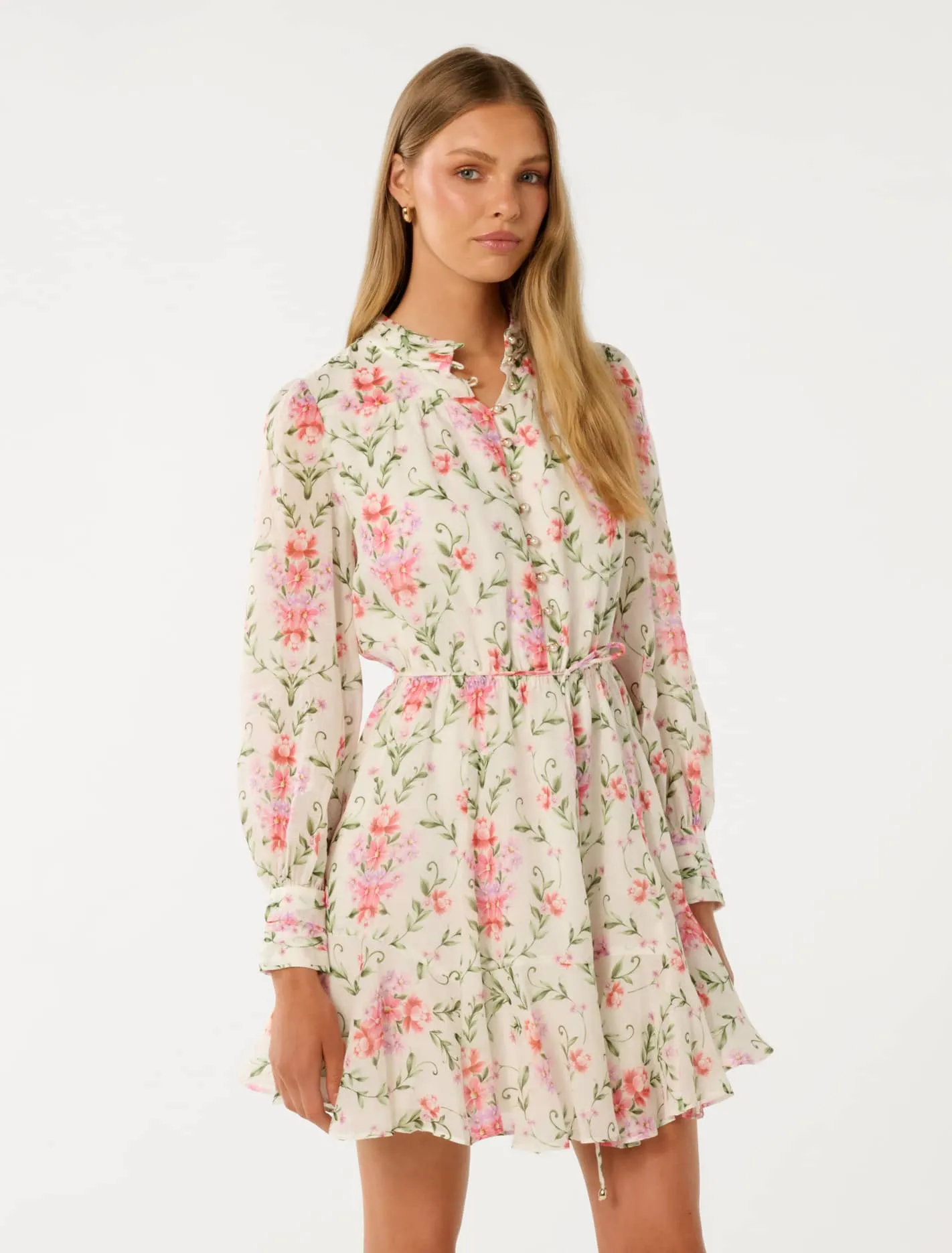 Tina Long Sleeved Mini Dress