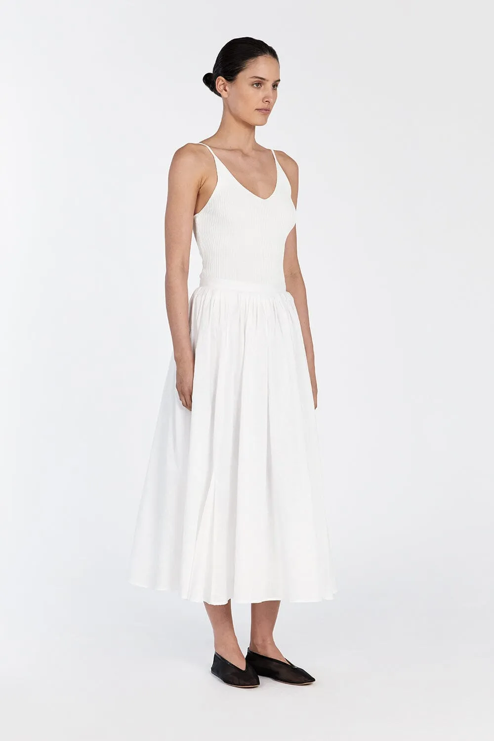 TORI OFF WHITE KNIT TOP