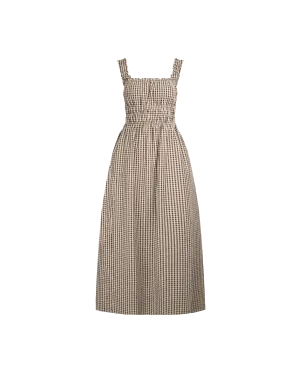 TRULLI DRESS JAVA BUTTER GINGHAM