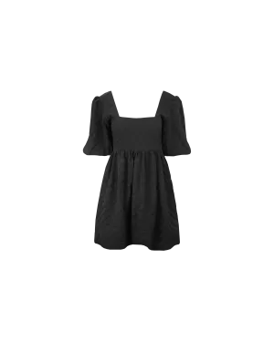 TULIP MINI DRESS BLACK