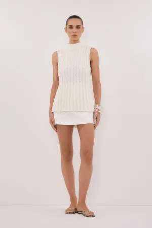 VERO OFF WHITE KNIT TOP