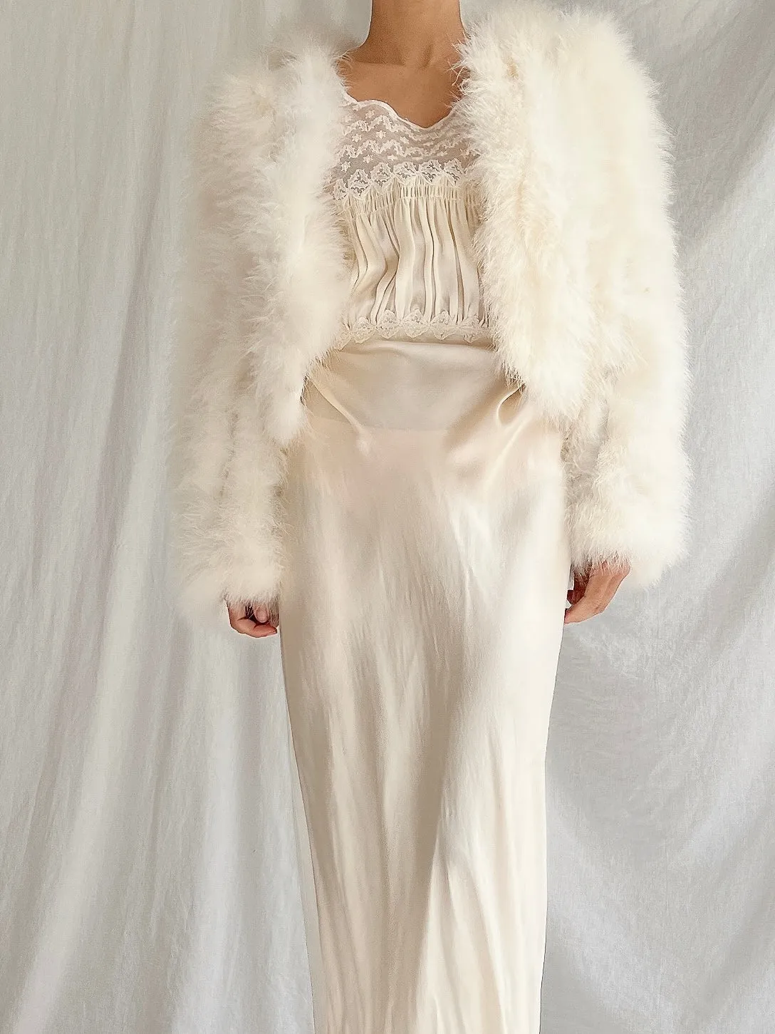 Vintage Feather Jacket - M