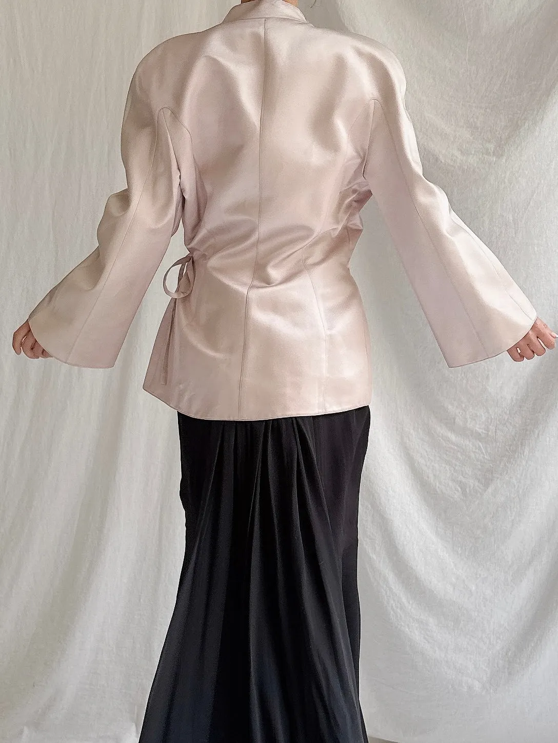 Vintage Thierry Mugler Couture Wrap Jacket - M/44