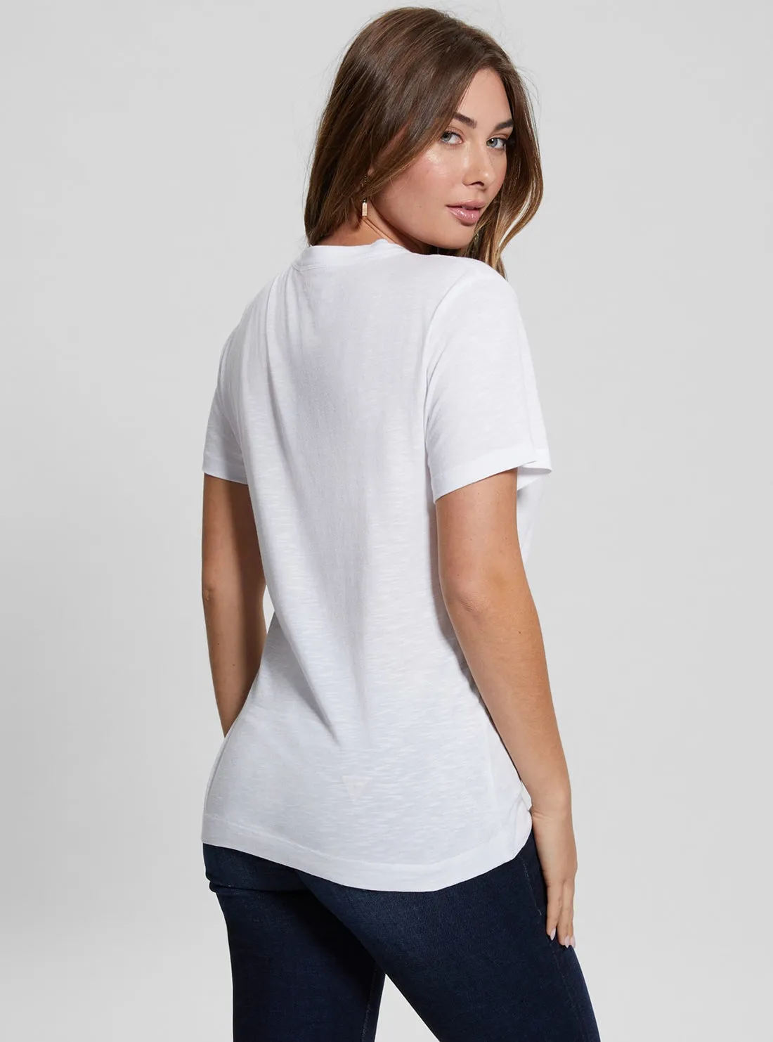 White Pyramide Studs T-Shirt