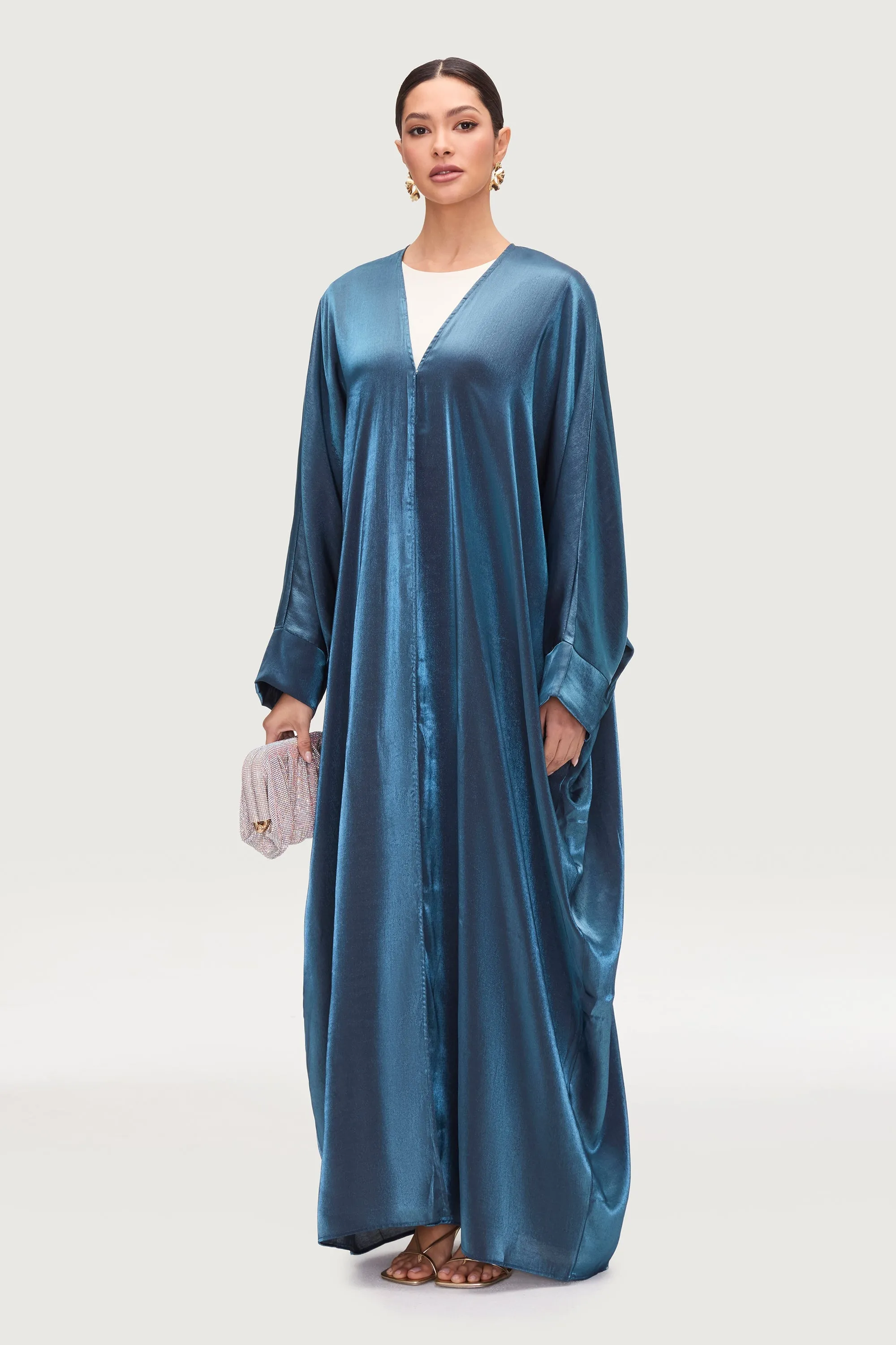 Zara Satin Open Abaya - Layl