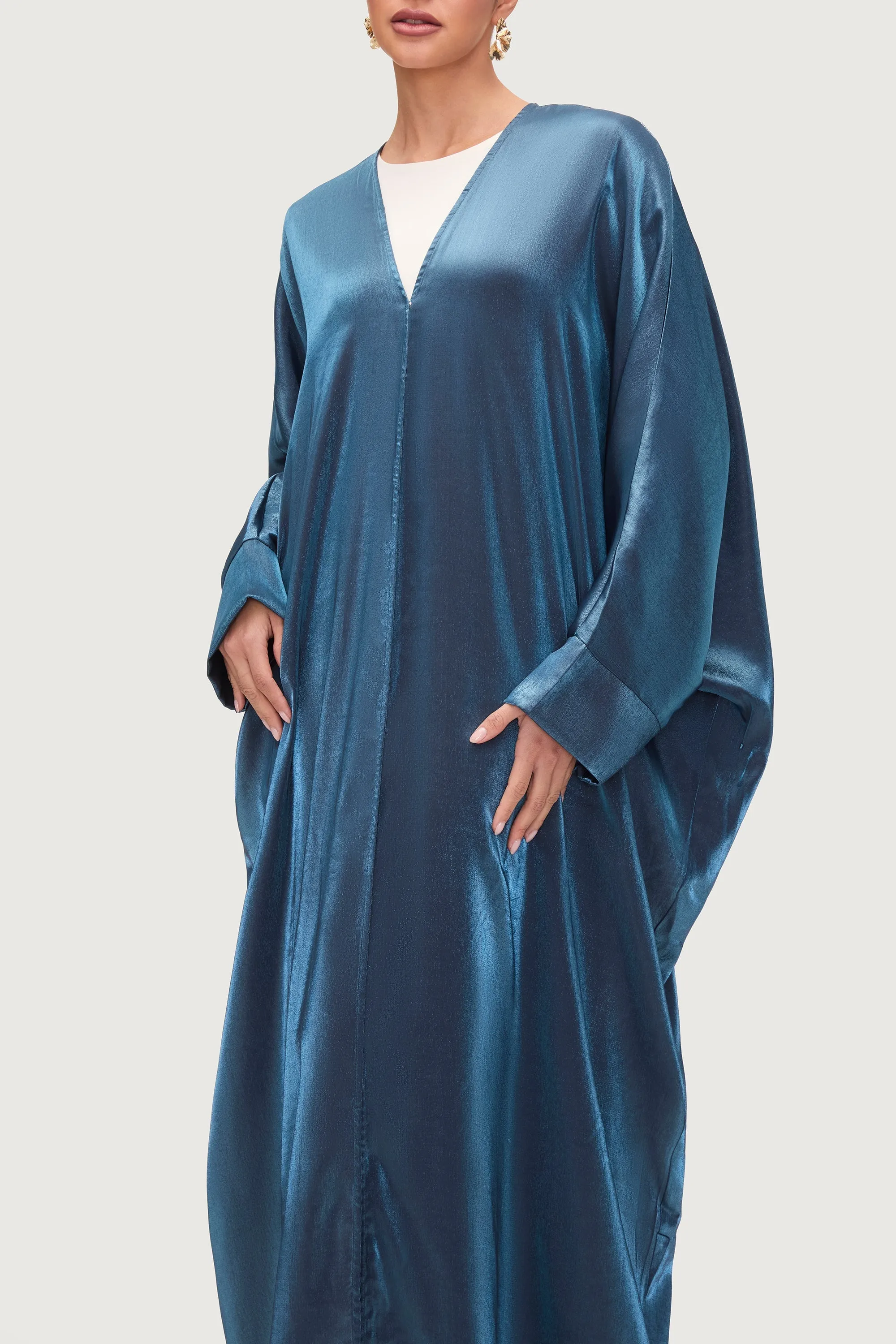 Zara Satin Open Abaya - Layl