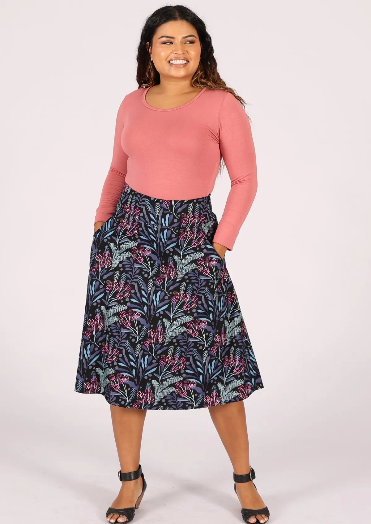 Zarah Skirt Obsidian