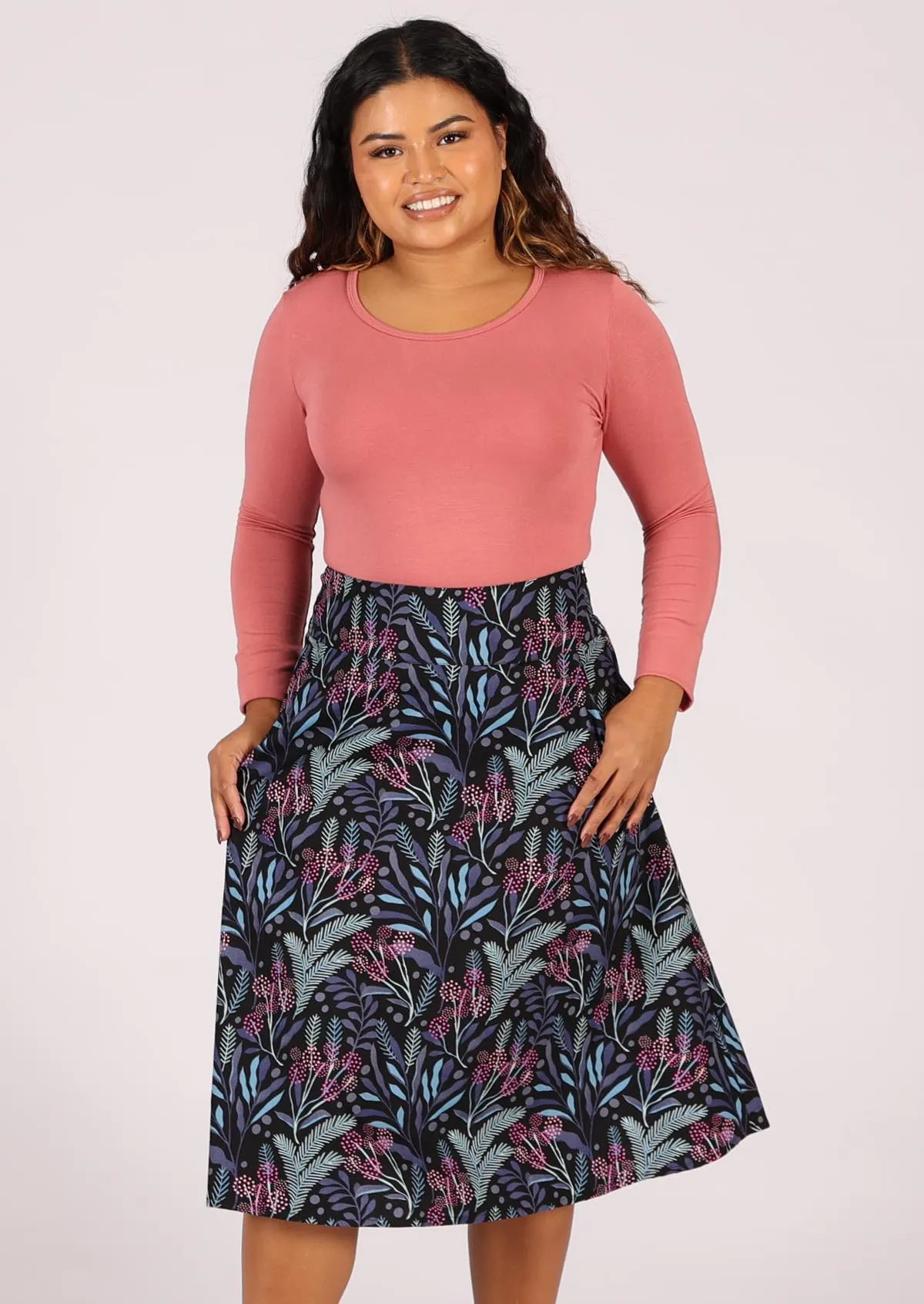 Zarah Skirt Obsidian