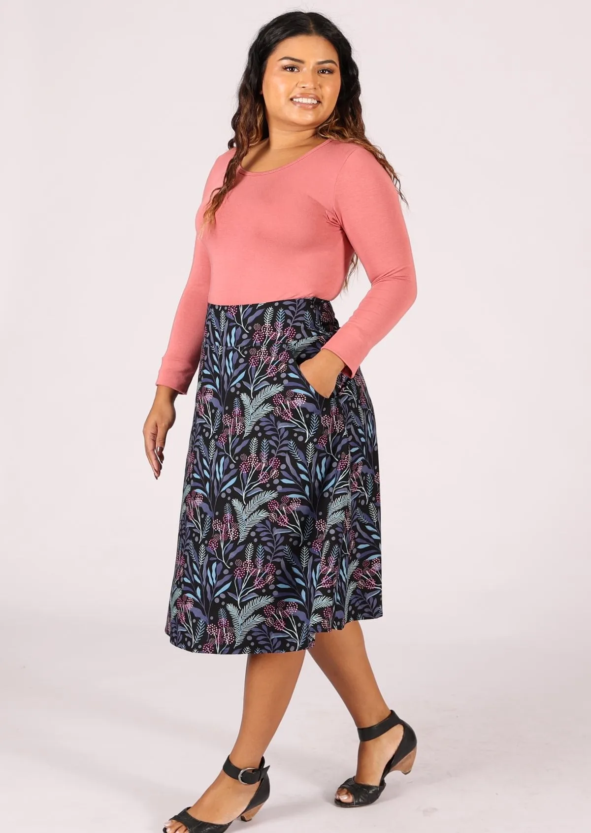 Zarah Skirt Obsidian